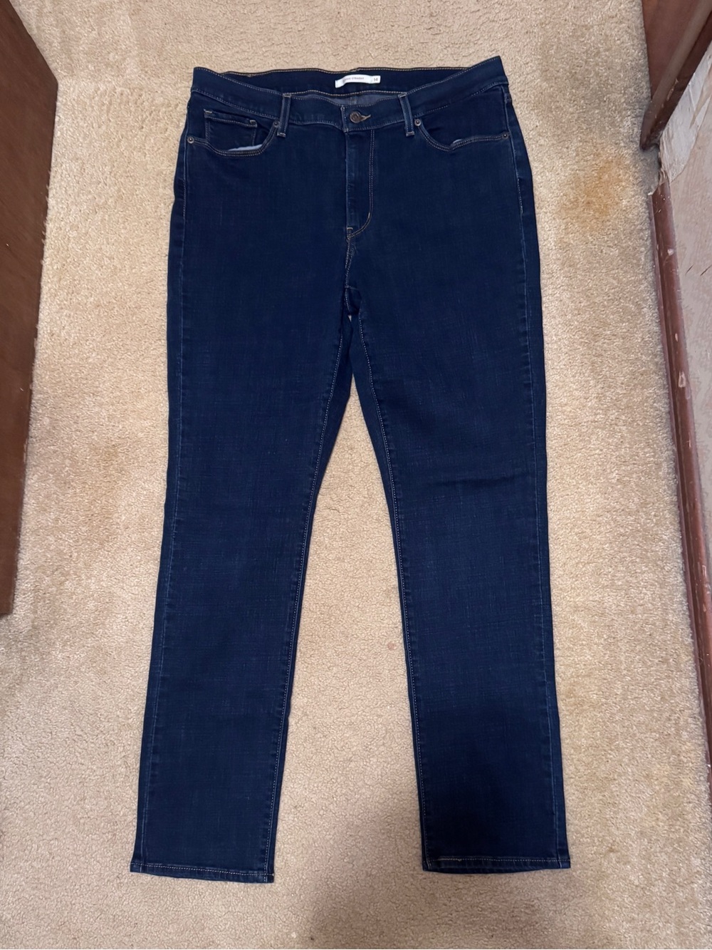 Levi Strauss Dark Blue Women's Stretch Skinny Jeans 14L